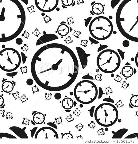 alarm clock seamless pattern - Stock Illustration [15501175] - PIXTA