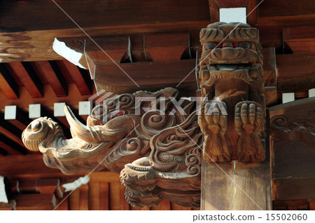 在大通神社雕刻的龍 15502060