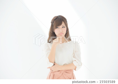 Worried · Young girls 15503589