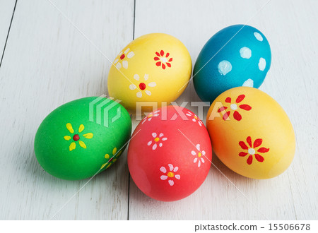 multicolored easter eggs 15506678