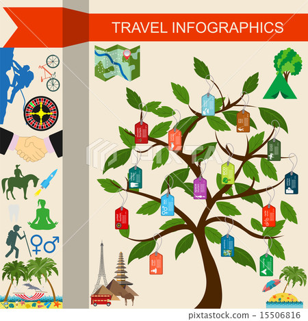 Travel. Vacations. Beach resort infographics 15506816
