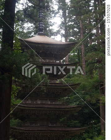 Haguroyama five-storied pagoda Haguroyama five-storied pagoda 15507028