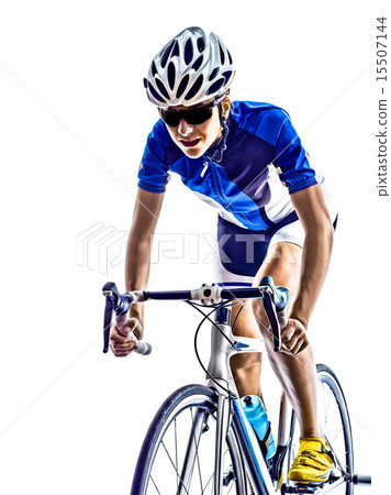 woman triathlon ironman athlete cyclist cycling 15507144