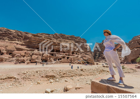 in Nabatean city of Petra Jordan in Nabatean city of Petra Jordan 15507564