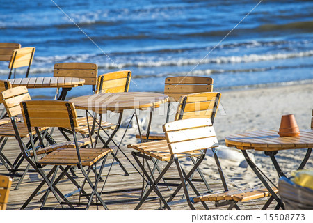 beer garden at the Baltic Sea in Poland 15508773