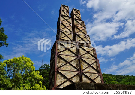 Shizuoka Prefecture Tourist Spot · Soyama Reflection Furnace, North A to Chubu A of Northern A Reactor B Furnace · Blue Sky Back Horizontal Position 15508988