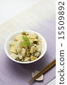 Rice cooked with clams and bamboo shoots 15509892