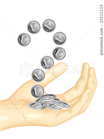 euro coins in the hand euro coins in the hand 15512115