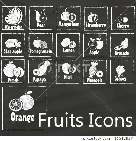 white fruit icons 15512937