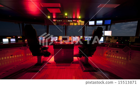 wheelhouse in modern ship 15513871
