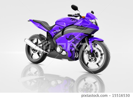 Motorcycle Motorbike Bike Riding Rider Contemporary Purple Conce 15516530