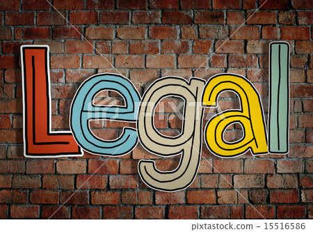 Legal Brick wall Single Word Text Background Clean Concept Legal Brick wall Single Word Text Background Clean Concept 15516586