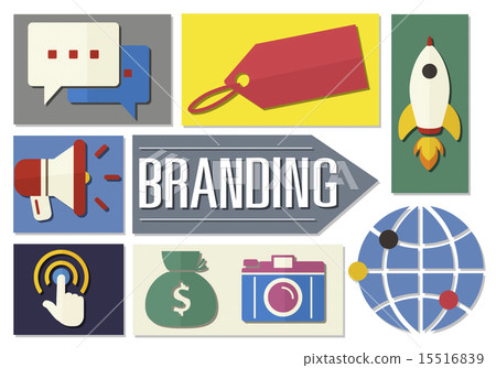 Branding Advertising Business Global Marketing Concept Branding Advertising Business Global Marketing Concept 15516839