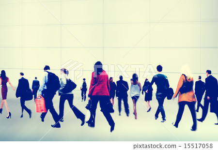 Commuter Buiness People Corporate Rush Hour Travel Concept Commuter Buiness People Corporate Rush Hour Travel Concept 15517058