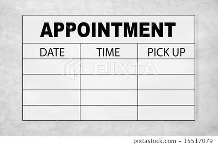 Appointment Schedule Memo Management Organizer Urgency Concept 15517079