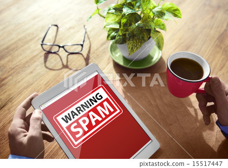 Digital Device Wireless Browsing Warning Spam Internet Concept Digital Device Wireless Browsing Warning Spam Internet Concept 15517447