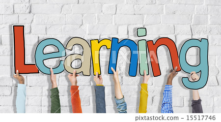 Group of Hands Holding Learning Word Concept Group of Hands Holding Learning Word Concept 15517746