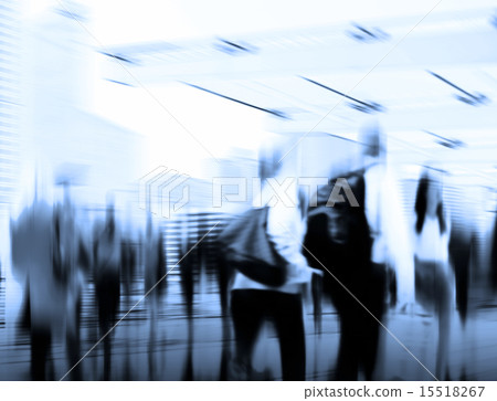 Casual People Rush Hour Walking Commuting City Concept 15518267