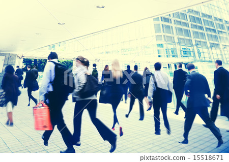 Commuter Buiness People Corporate Cityscape Walking Travel Conce 15518671