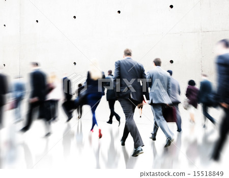 Commuter Rush Hour Travel Waking Business Concept Commuter Rush Hour Travel Waking Business Concept 15518849