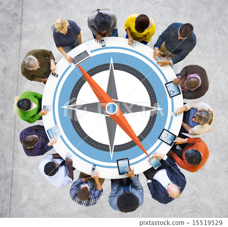 Navigation Compass Direction Exploration Guide Journey Concept 15519529