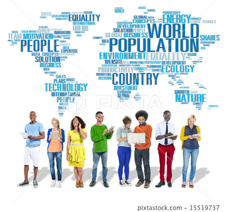 World Population Global People Community International Concept World Population Global People Community International Concept 15519737