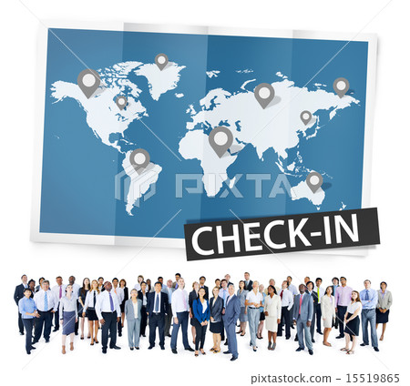 Check In Travel Locations Global World Tour Concept 15519865