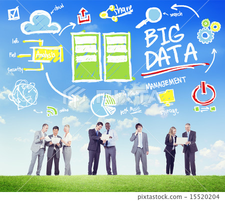 Diversity Business People Big Data Share Discussion Concept 15520204