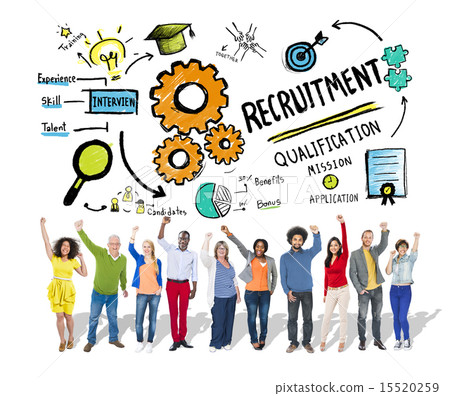Ethnicity Peolple Recruitment Goal Cheerful Celebration Concept 15520259