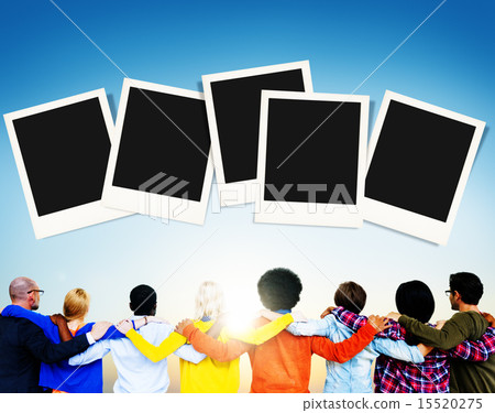 Polaroid Paper Instant Camera Photography Media Concept Polaroid Paper Instant Camera Photography Media Concept 15520275