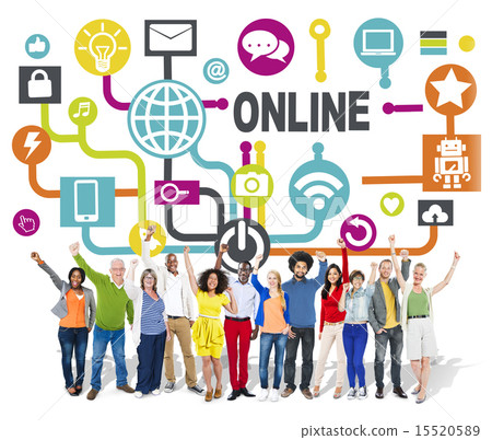 Global Online Communication Social Networking Technology Concept Global Online Communication Social Networking Technology Concept 15520589