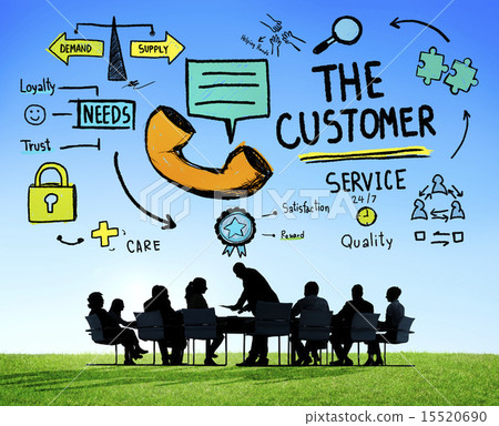 The Customer Service Target Market Support Assistance Concept 15520690
