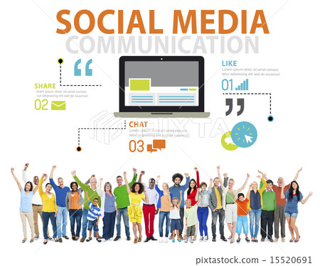 Social Media Social Networking Technology Connection Concept 15520691
