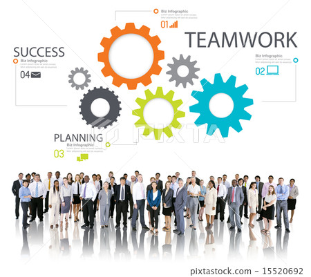 Teamwork Team Group Gear Partnership Cooperation Concept Teamwork Team Group Gear Partnership Cooperation Concept 15520692