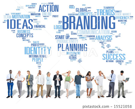 Branding World Global Marketing Identity Individuality Concept Branding World Global Marketing Identity Individuality Concept 15521058