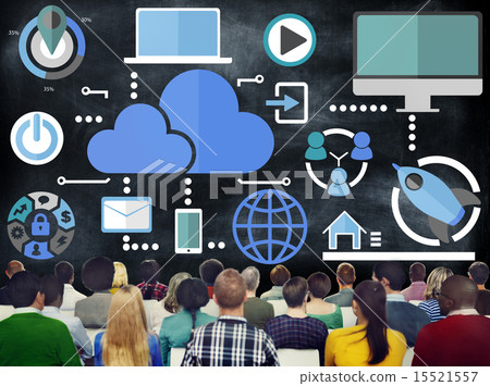 Big Data Sharing Online Global Communication Cloud Concept Big Data Sharing Online Global Communication Cloud Concept 15521557