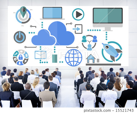 Seminar Sharing Online Global Communication Cloud Concept Seminar Sharing Online Global Communication Cloud Concept 15521743