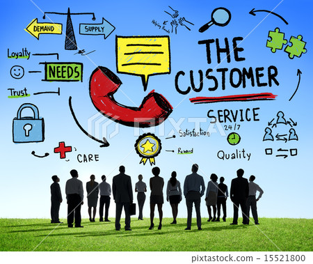 The Customer Service Target Market Support Assistance Concept 15521800