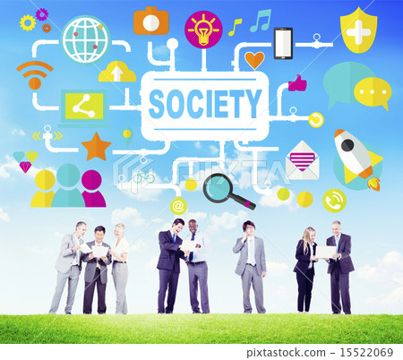 Society Social Media Social Networking Connection Concept 15522069