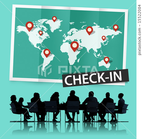 Check In Travel Locations Global World Tour Concept 15522084