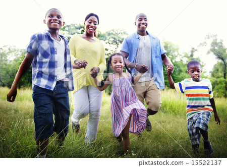 African Family Happiness Holiday Vacation Activity Concept African Family Happiness Holiday Vacation Activity Concept 15522137