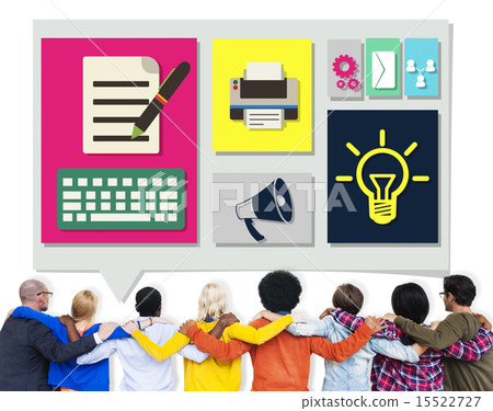 Content Connect Social Media Data Blog Concept Content Connect Social Media Data Blog Concept 15522727
