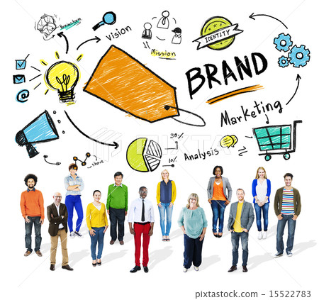 Diverse People Isolated Team Marketing Brand Concept Diverse People Isolated Team Marketing Brand Concept 15522783