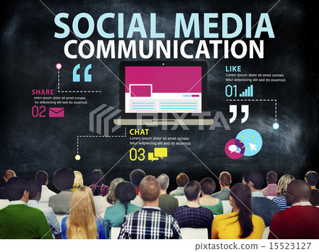 Social Media Social Networking Technology Connection Concept 15523127