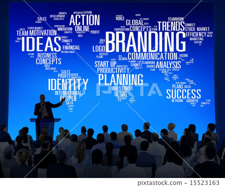 Branding World Global Marketing Identity Individuality Concept 15523163