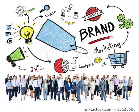 Diverse Corporate Business People Marketing Brand Concept Diverse Corporate Business People Marketing Brand Concept 15523505