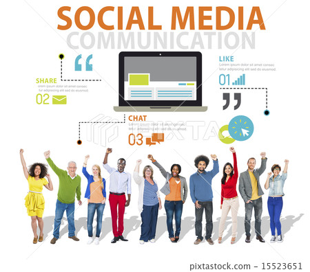 Social Media Social Networking Technology Connection Concept 15523651