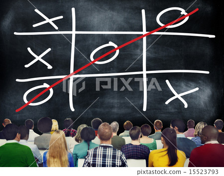 Tic Tac Toe Game Competition XO Win Challecge Concept Tic Tac Toe Game Competition XO Win Challecge Concept 15523793