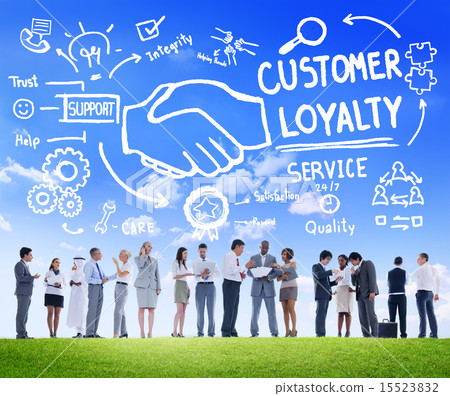 Customer Loyalty Service Support Care Trust Business Concept 15523832
