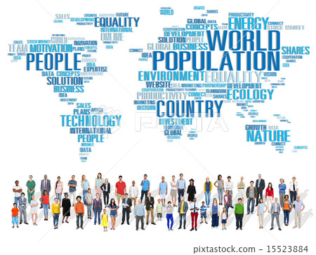 World Population Global People Community International Concept World Population Global People Community International Concept 15523884